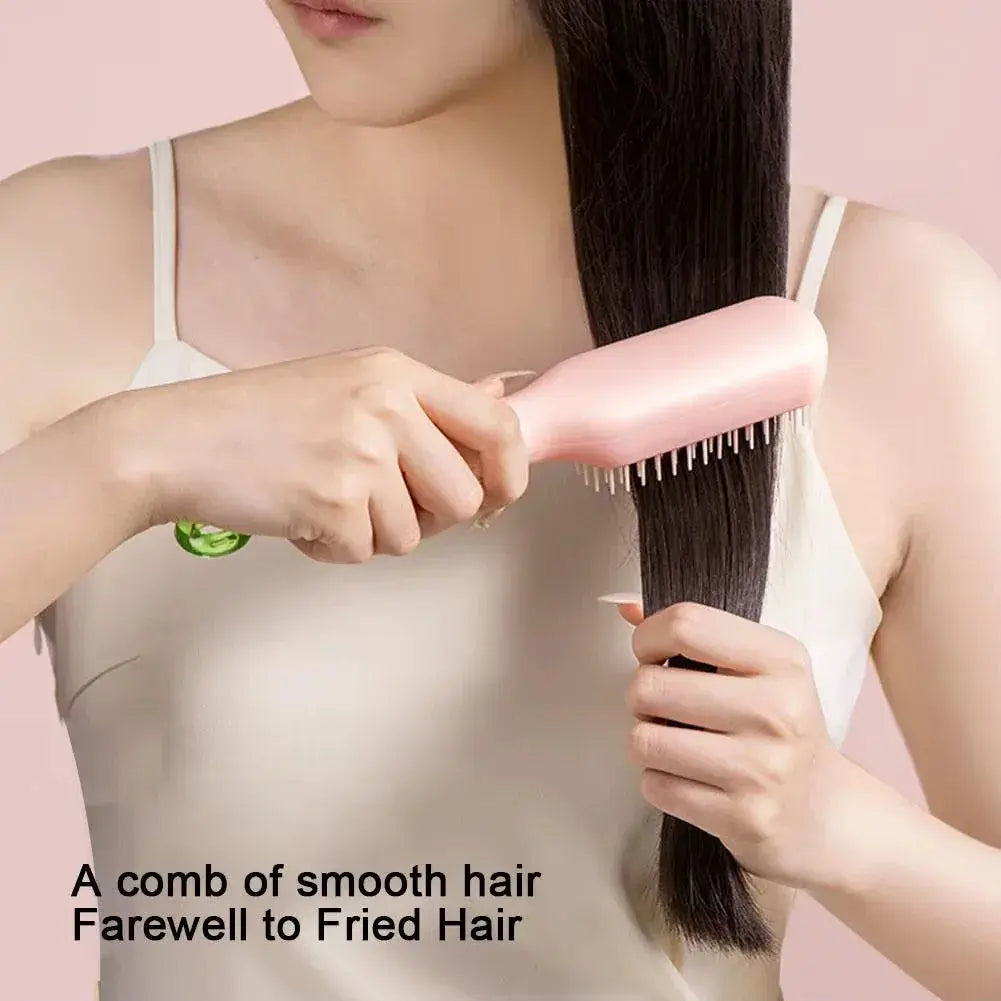 One-Click Self-Cleaning Hair Brush - BEAUXUS
