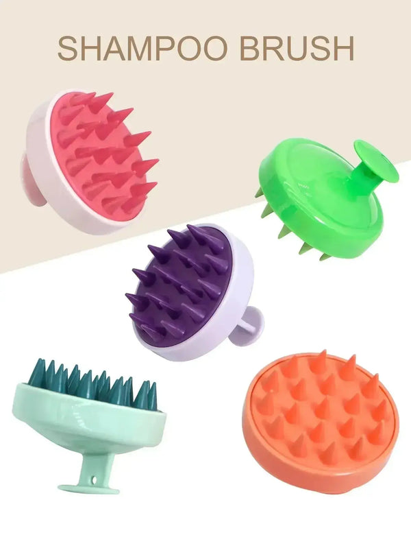 Silicone Scalp Massager & Shampoo Brush - BEAUXUS