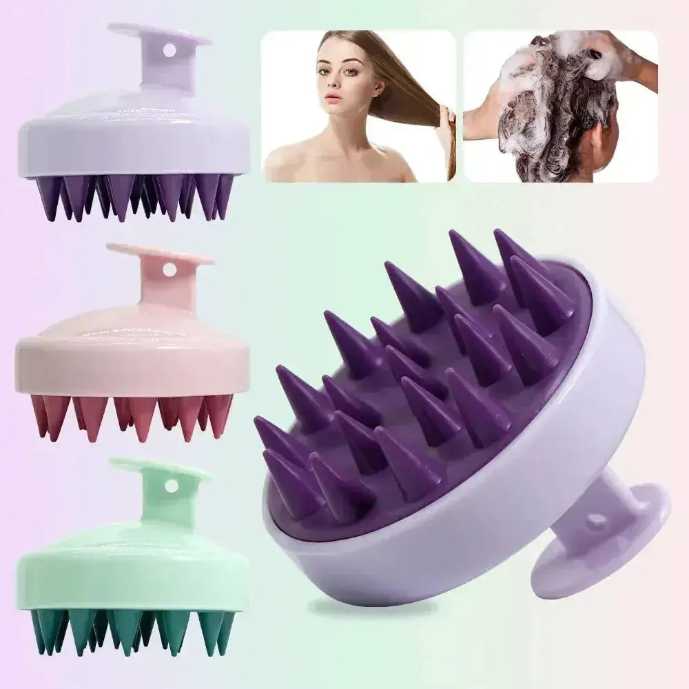 Silicone Scalp Massager & Shampoo Brush - BEAUXUS