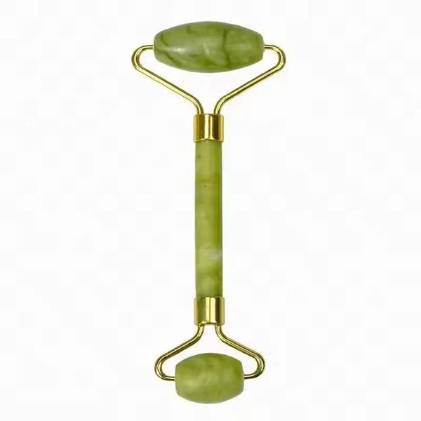 Natural Jade Roller & Gua Sha Set - Cooling Facial Sculpting Kit BEAUXUS