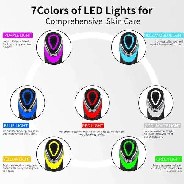 7-Color Age-R Booster Pro Facial Device - BEAUXUS