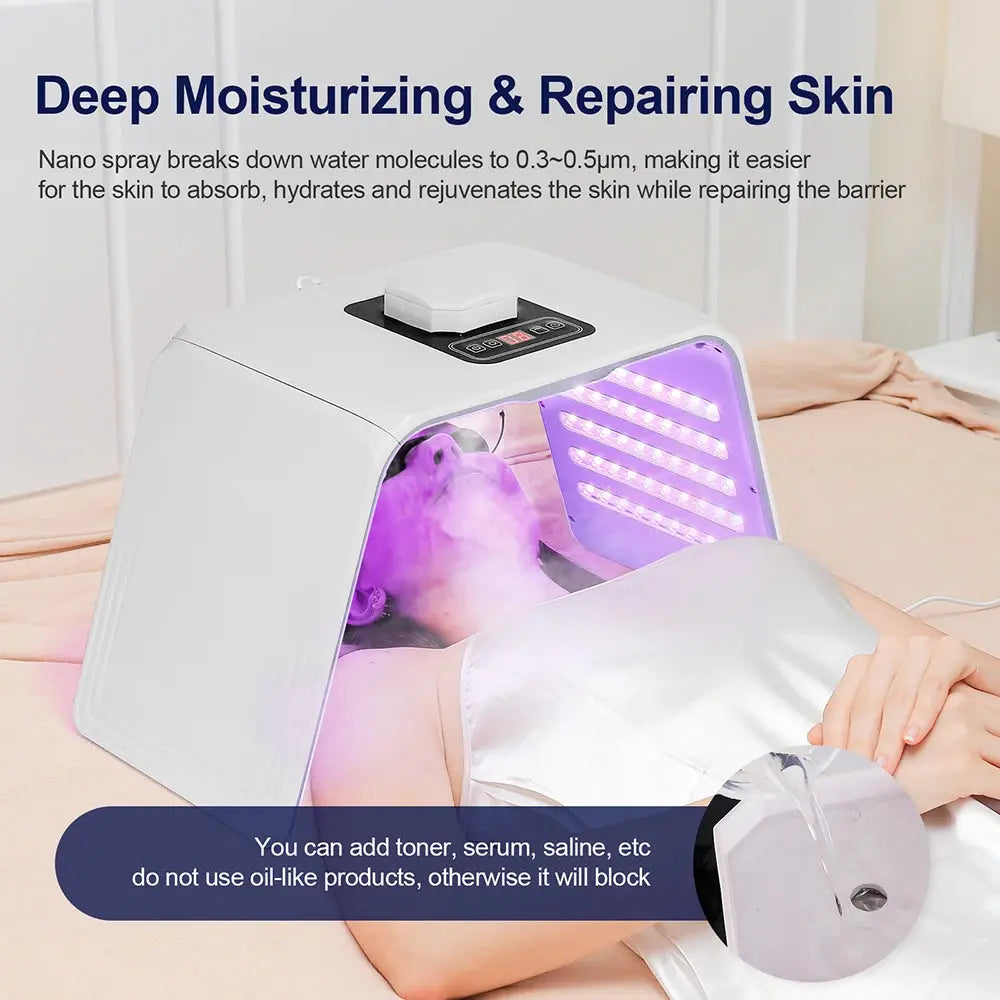 7 Colors LED Photon Machine Skin Moisturizing Nano Spray LED Face&Body SPA Skin Care Beauty Mask