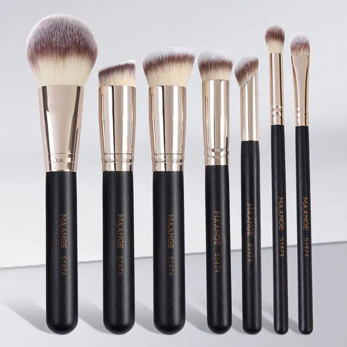 7-Piece Professional Makeup Brush Set - BEAUXUS