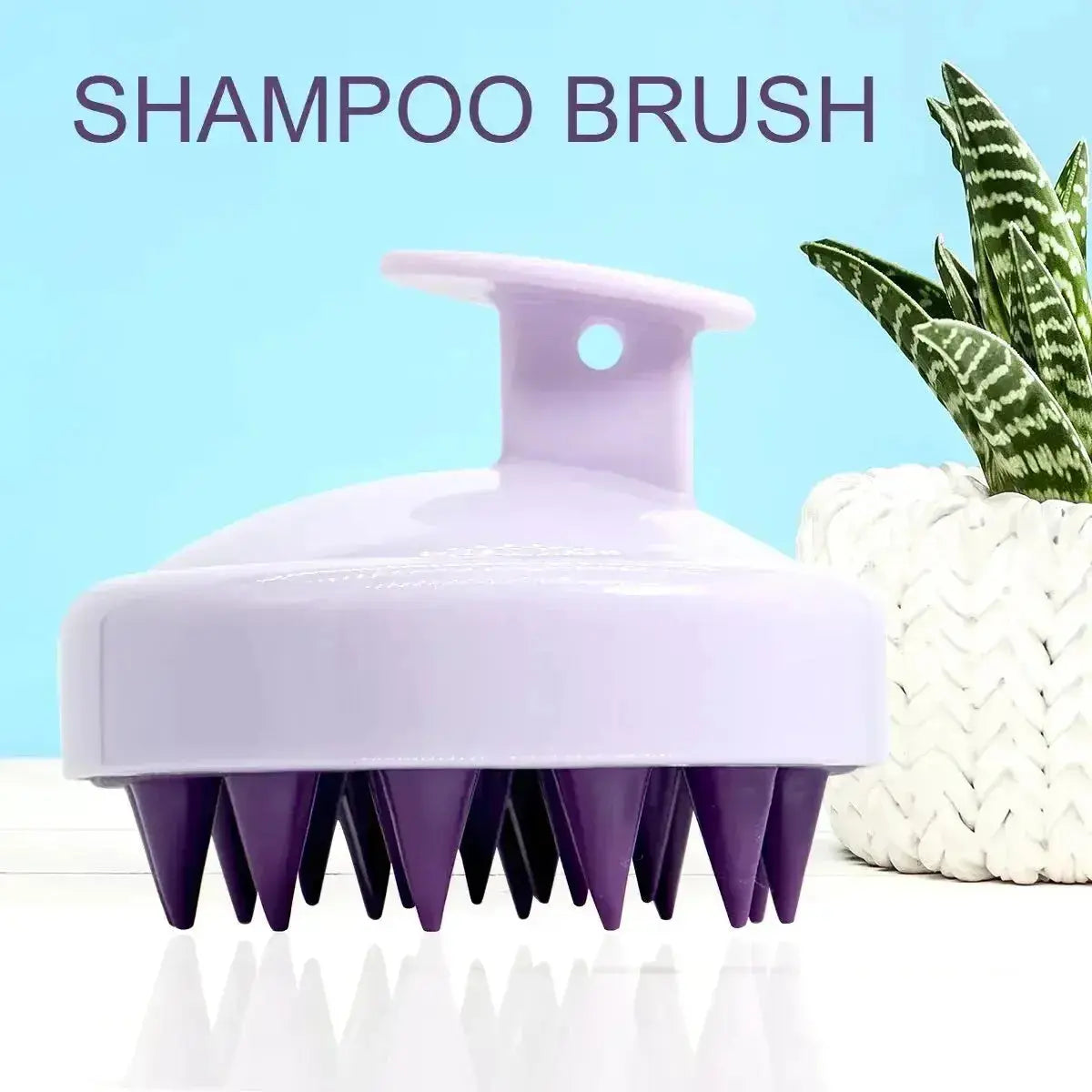 Silicone Scalp Massager & Shampoo Brush - BEAUXUS