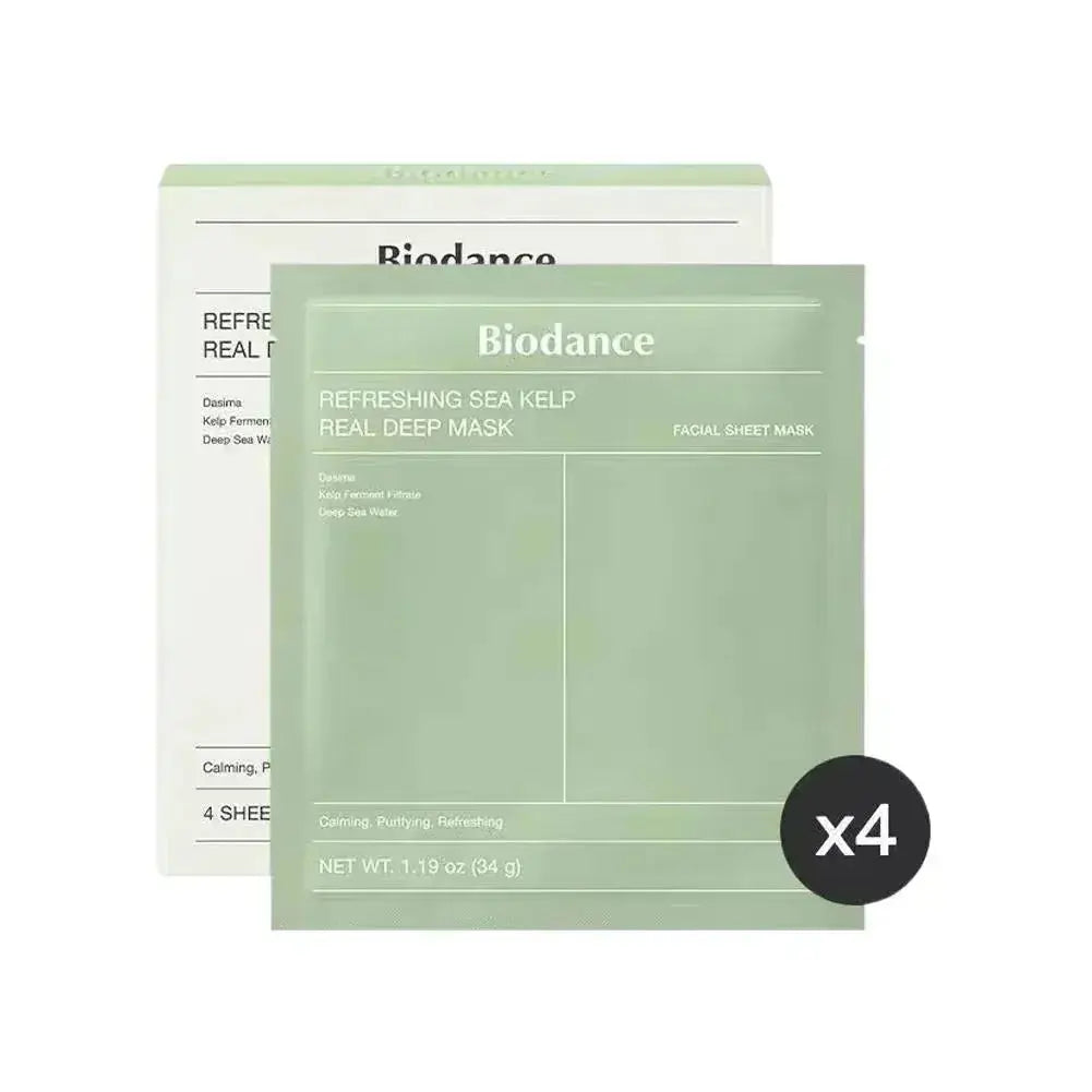 Korean Biodance Skin Care Kit - Collagen Gel Toner Pads, Bio-Collagen Real Deep Mask, Nourishing, Moisturizing, Calming, Tighten - BEAUXUS