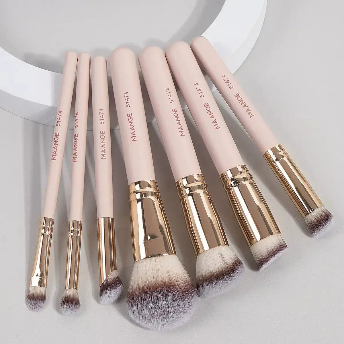 7-Piece Professional Makeup Brush Set - BEAUXUS