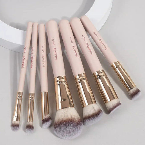 7-Piece Professional Makeup Brush Set - BEAUXUS