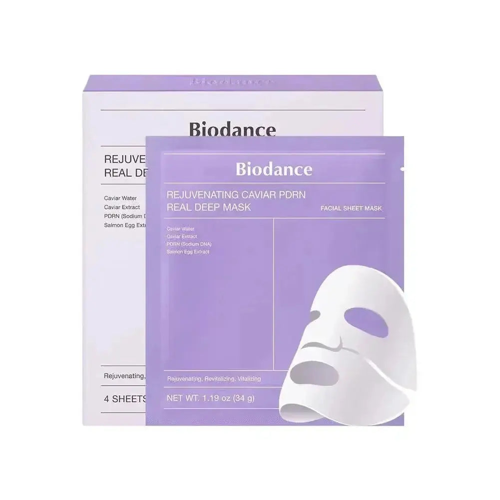 Korean Biodance Skin Care Kit - Collagen Gel Toner Pads, Bio-Collagen Real Deep Mask, Nourishing, Moisturizing, Calming, Tighten - BEAUXUS