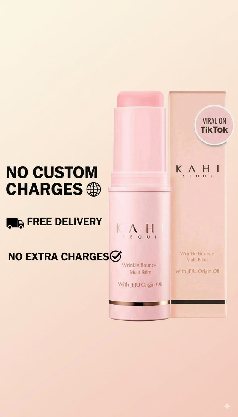 New KAHI Wrinkle Bounce Multi Balm 9G: Instant Wrinkle Care, Facial Serum Stick