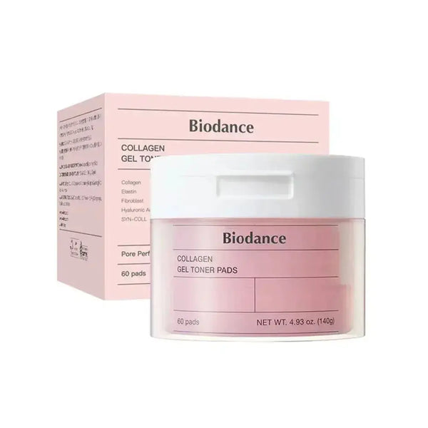 Korean Biodance Skin Care Kit - Collagen Gel Toner Pads, Bio-Collagen Real Deep Mask, Nourishing, Moisturizing, Calming, Tighten - BEAUXUS