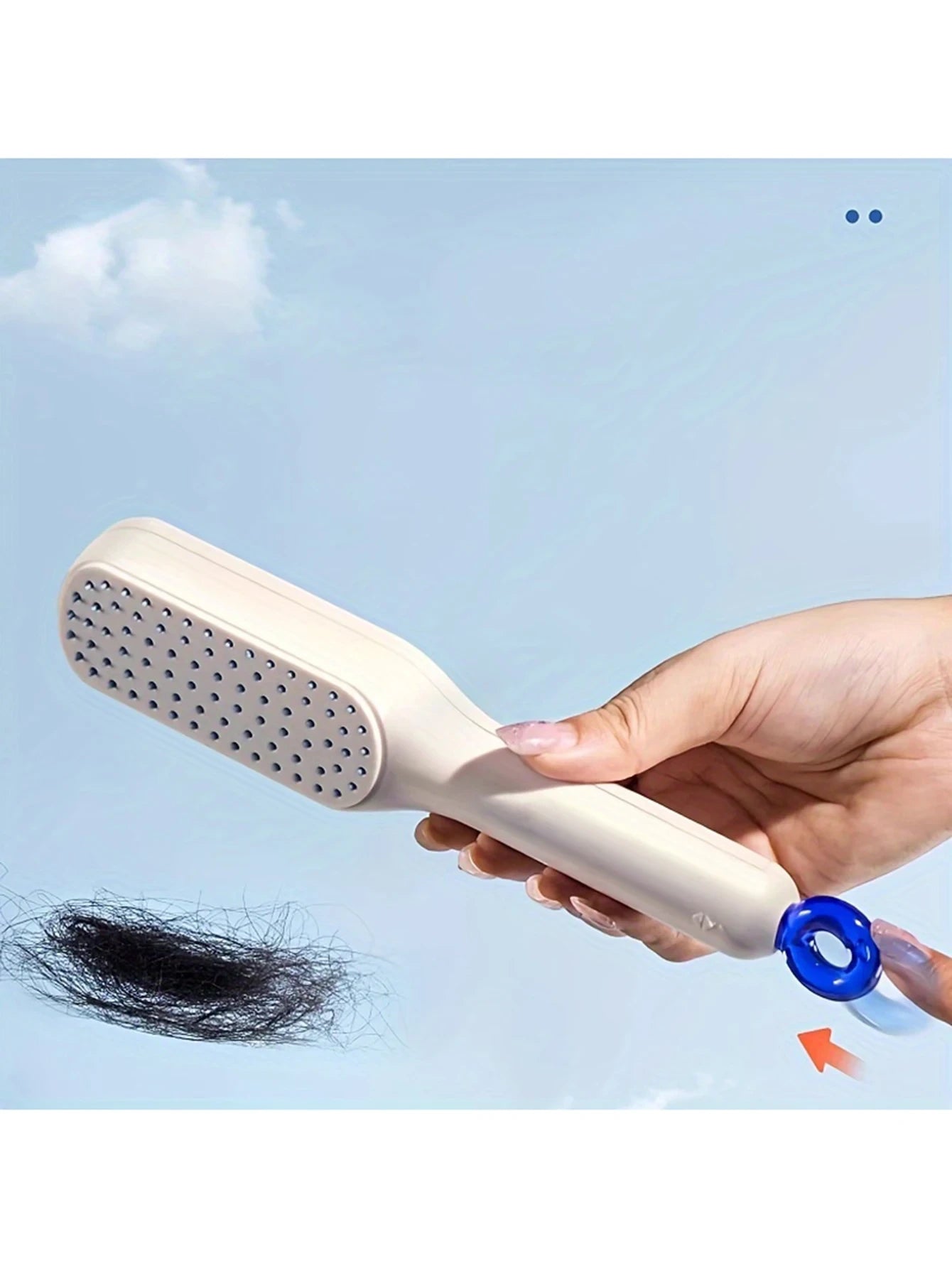 Self-Cleaning Pro Hairbrush - Retractable Anti-Static Massage Comb BEAUXUS
