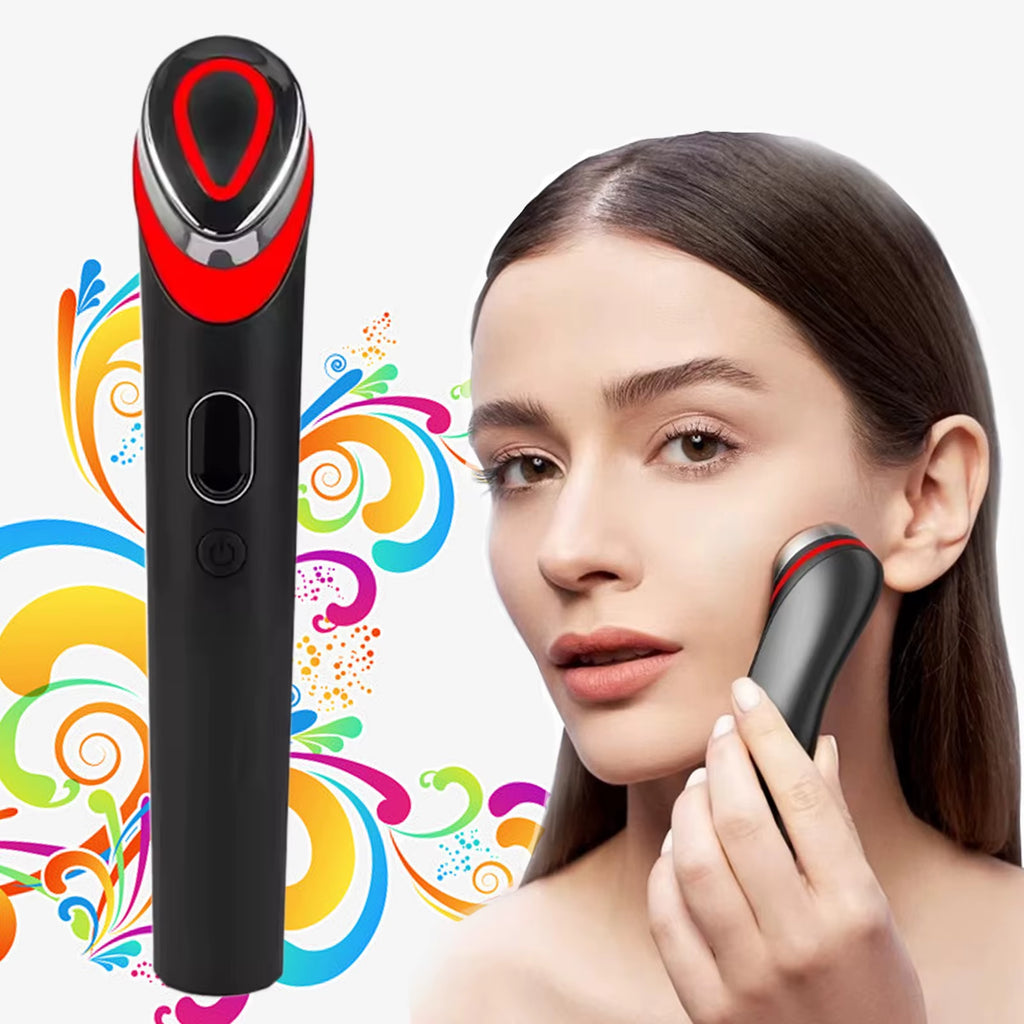 7-Color EMS Microcurrent Facial Skin Care Device - Anti-Wrinkle Beauty Massager for Home Use