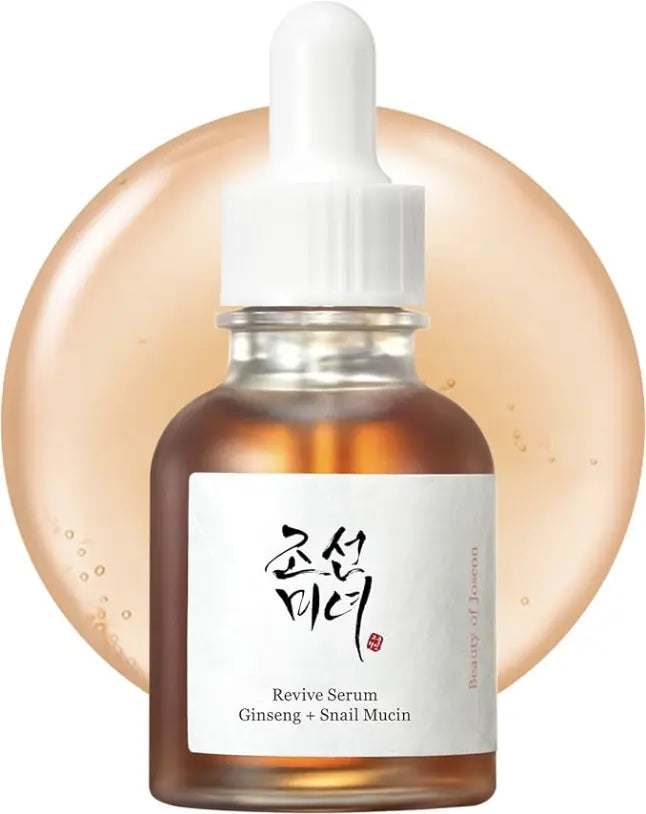 Korean Facial Moisturizing Calming Revive Glow Deep Serum Green Tea Panthenol Propolis Niacinamide Ginseng Snail Mucin Rice Skin BEAUXUS