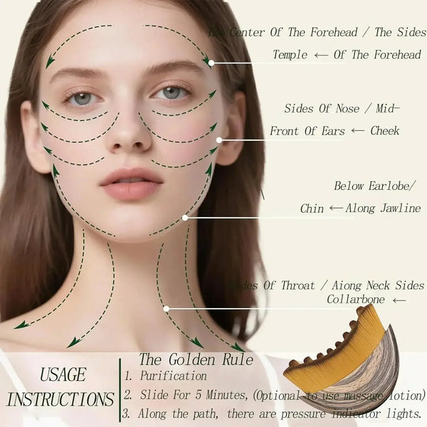 Lymphatic Drainage Face Brush - BEAUXUS