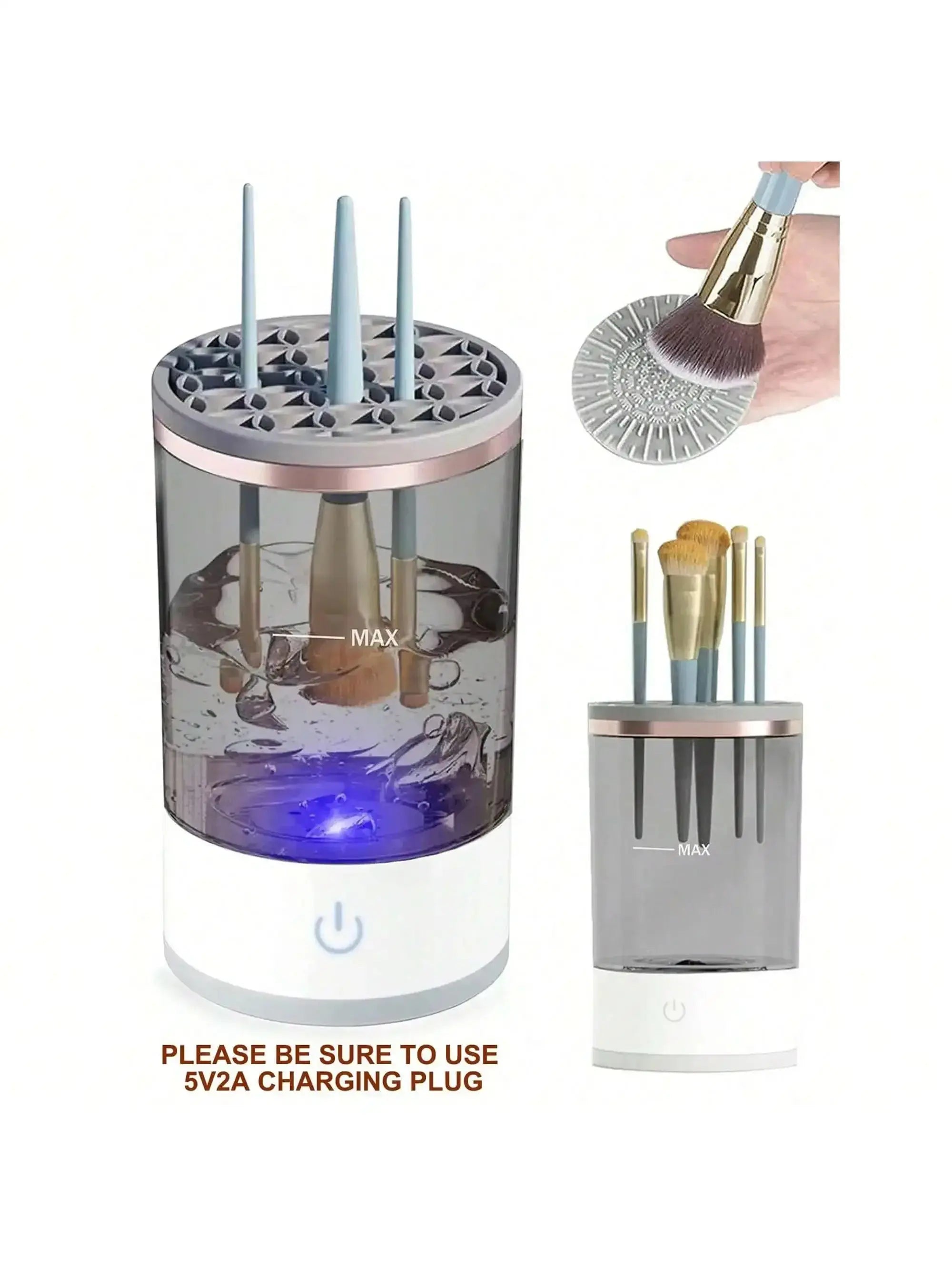 Revolutionary Electric Makeup Brush Cleaner - Effortless Cleaning for Flawless Beauty! - BEAUXUS