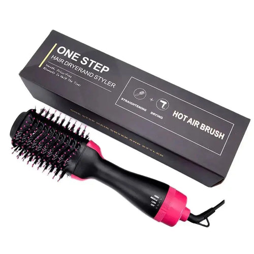 Hair Dryer Brushes for Women Blow Drying Travel Hair Dryer Straightener Curler Massager One Step Volumizer Hot-Air Hair Brushes - BEAUXUS