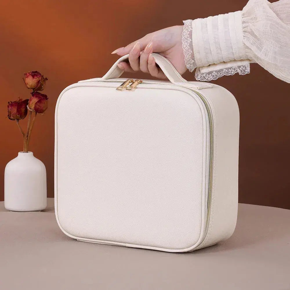 Professional Travel Makeup Bag with LED Mirror - BEAUXUS