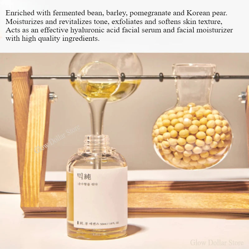 Mixsoon Bean Essence Exfoliating Facial Serum Hyaluronic Acid Hydrating, Moisturizing and Antioxidant Essence Korean Skin Care