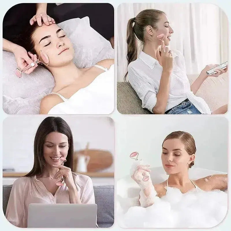 2-in-1 Authentic Himalayan Jade Roller & Gua Sha Set - BEAUXUS