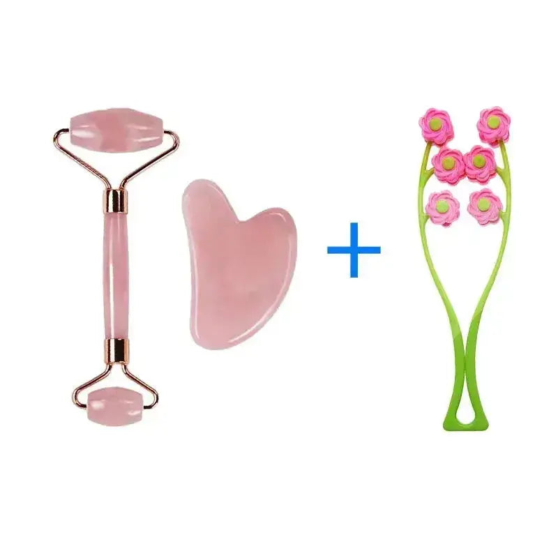 2-in-1 Authentic Himalayan Jade Roller & Gua Sha Set - BEAUXUS