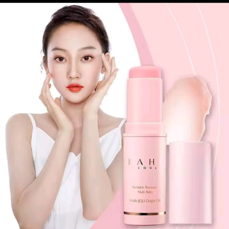 New KAHI Wrinkle Bounce Multi Balm 9G: Instant Wrinkle Care, Facial Serum Stick