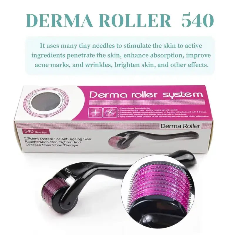 Professional Titanium Derma Roller (540 Needles) - BEAUXUS