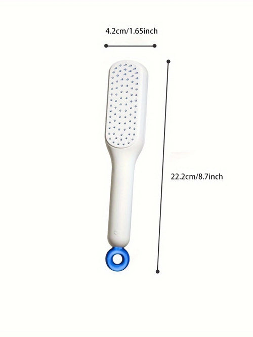 1Pc Self-Cleaning Hair Comb anti Static Retractable One-Pull Massage Brush Rotating Lifting Hairbrush Safety Airbag Combs Barber