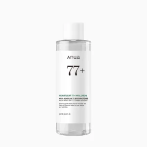 Botella del tónico calmante Anua Heartleaf 77% Soothing Toner