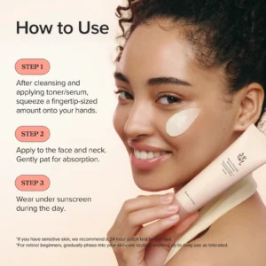Cómo usar la crema Revive Firming Moisturizer de Beauty of Joseon paso a paso