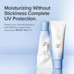 Protección UV completa sin pegajosidad con Relief Sun Aqua Fresh SPF50+ PA++++